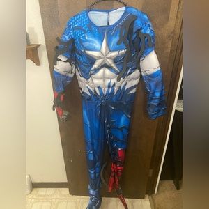 Spider-Man Maximum Venom Deluxe Venomized Captain America Costume. Size Large